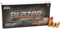 9mm 9x19 Ammo 115gr FMJ CCI Blazer Brass (5200) 50 Round Box